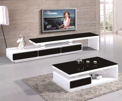黑色強(qiáng)化玻璃可伸縮客廳電視柜 蘇州兆生家具的現(xiàn)代簡(jiǎn)約之選